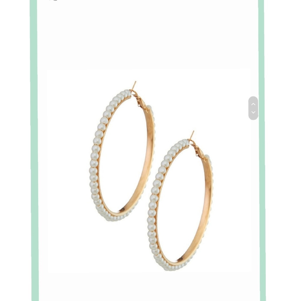PEARL Hoop earrings